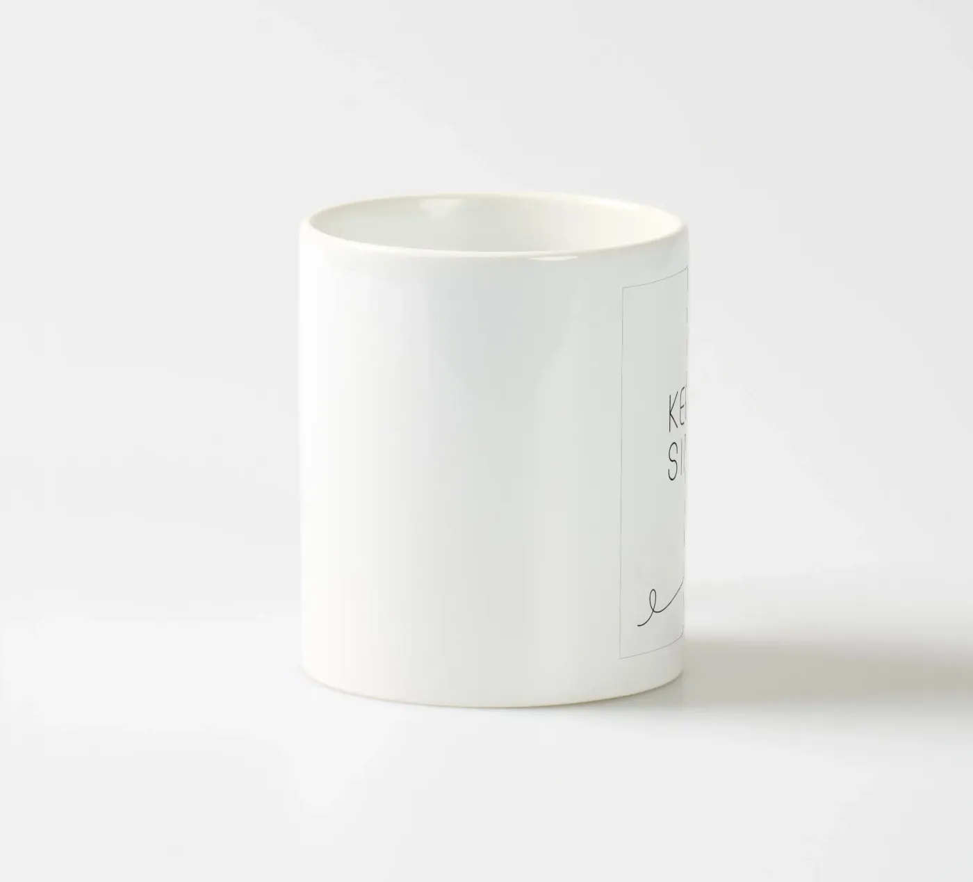 Keep It Simple mug en céramique de logic