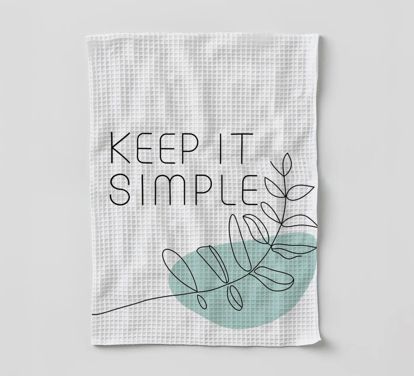 Keep It Simple tea towel by logic