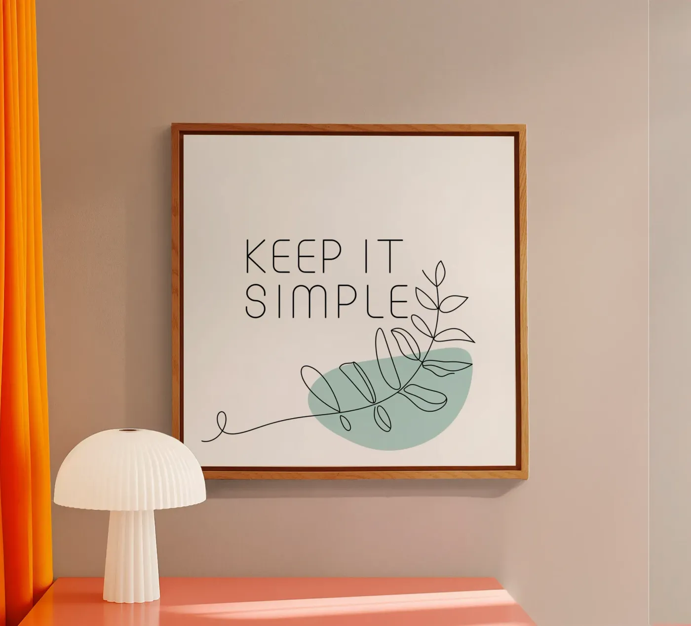 Keep It Simple Acryl-Glas von logic