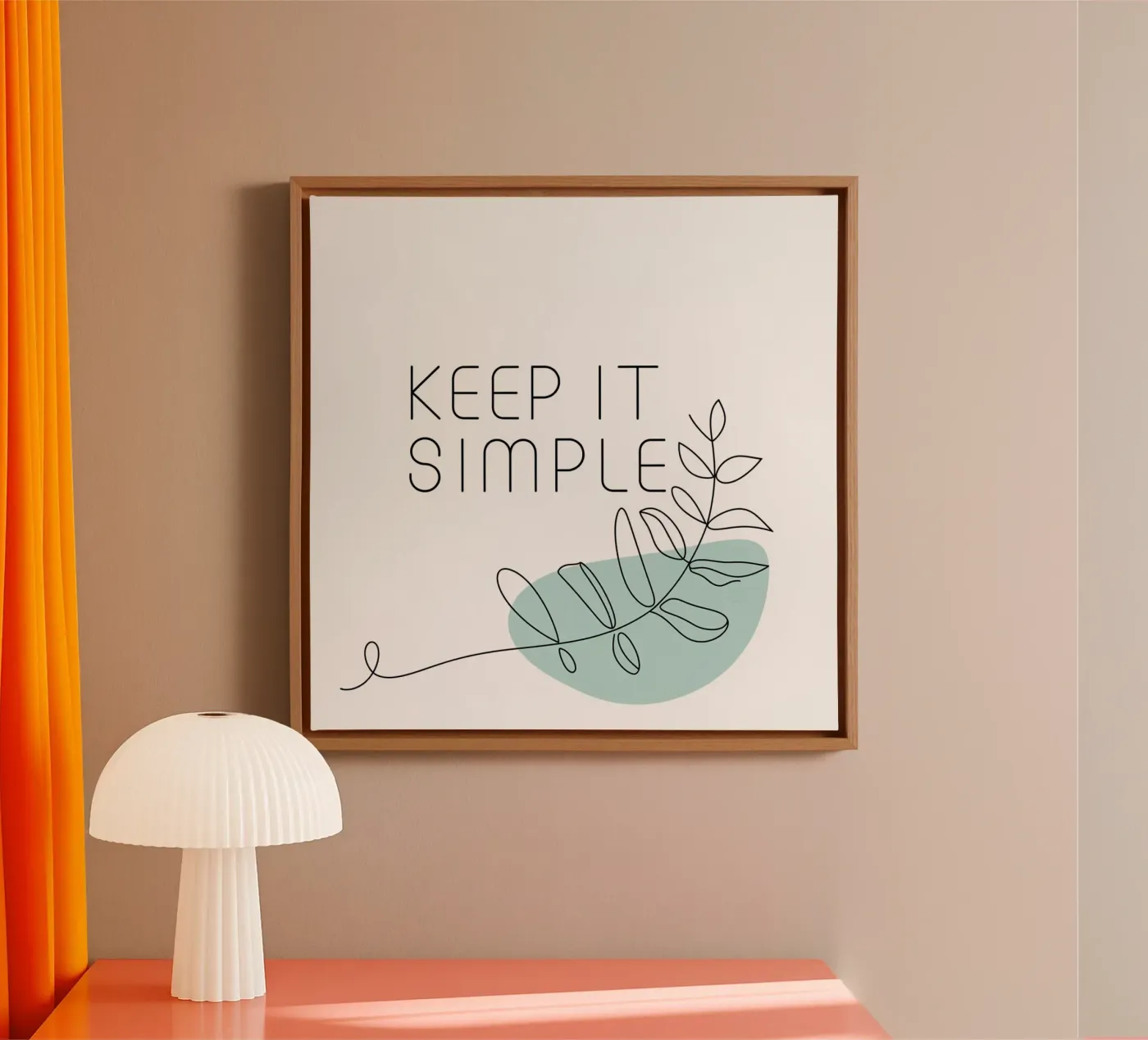 Mantenere la semplicità tela da logic