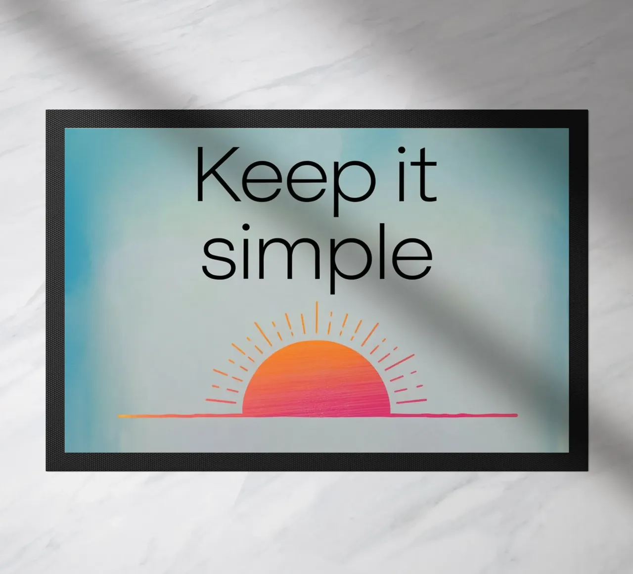 Keep It Simple doormat by logic