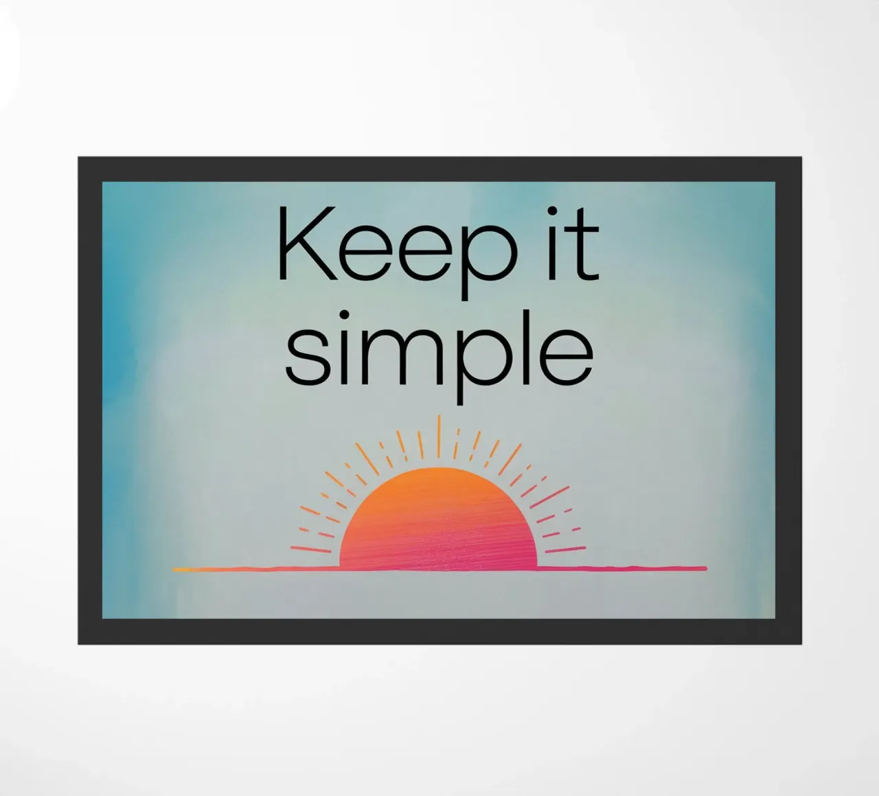 Keep It Simple doormat by logic