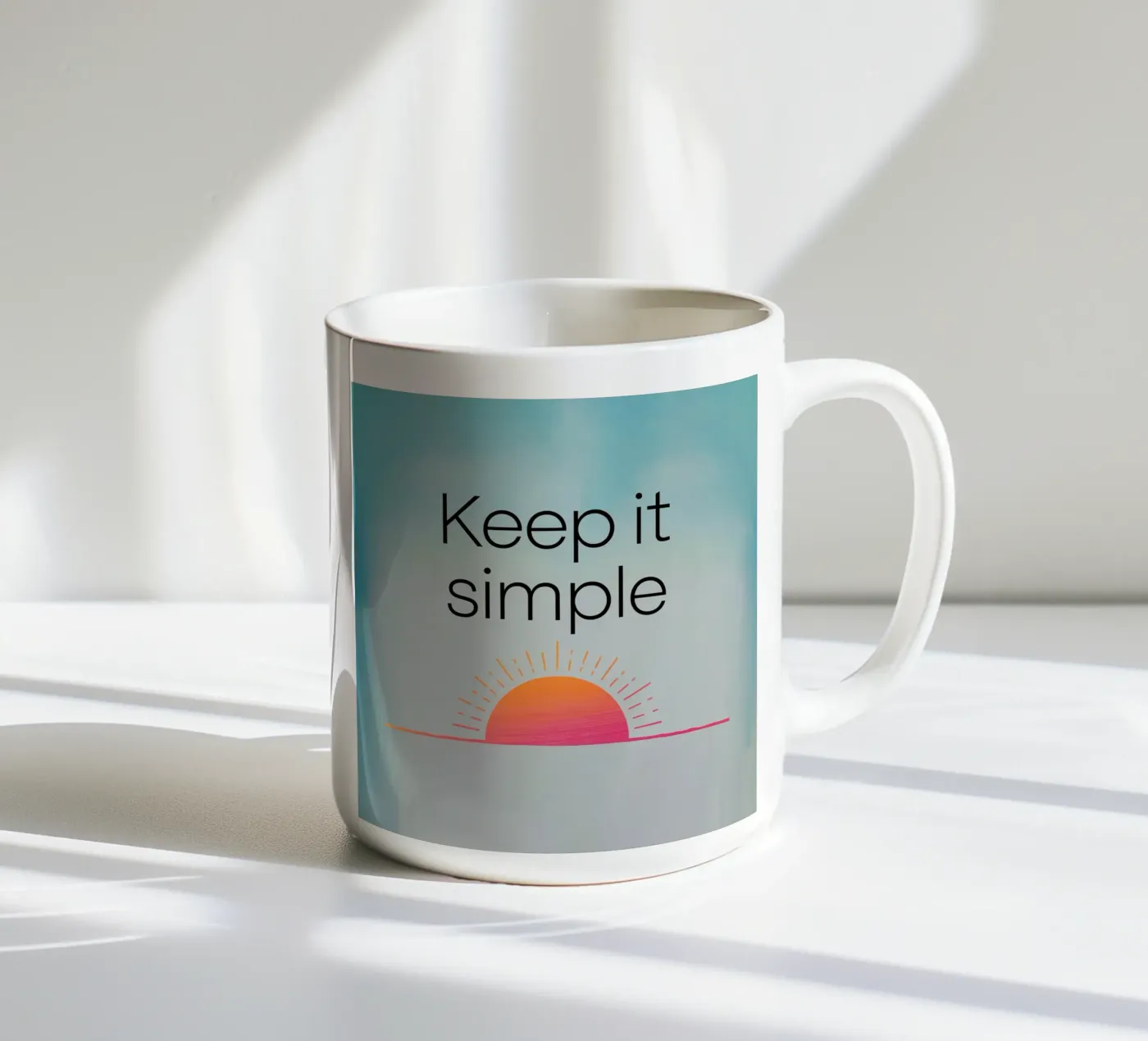 Keep It Simple ceramic mug by logic