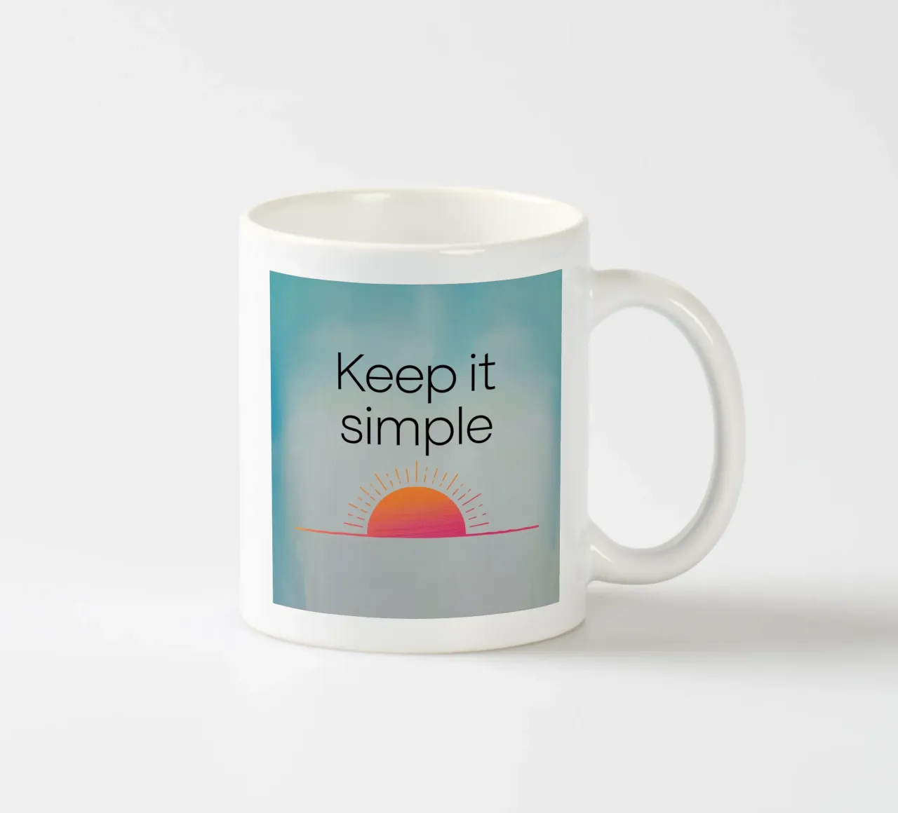 Mantenere la semplicità tazza in ceramica da logic