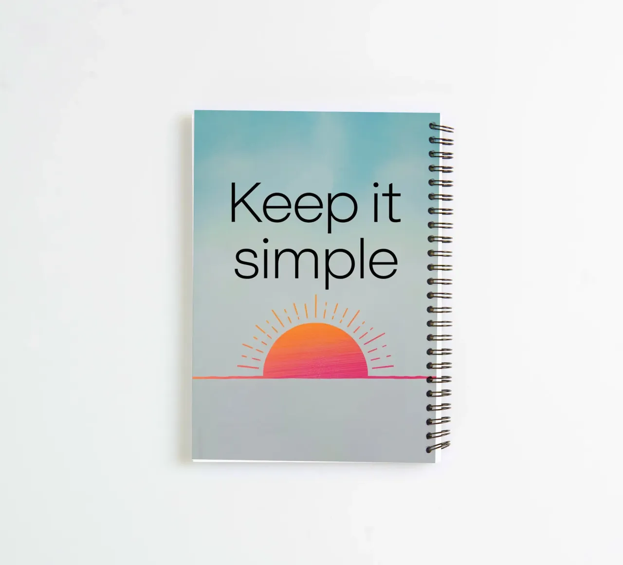 Keep It Simple spiral notebook by logic