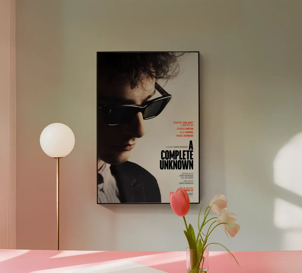 A Complete Unknown: Bob Dylan plexiglass da Attaboy Dsgn