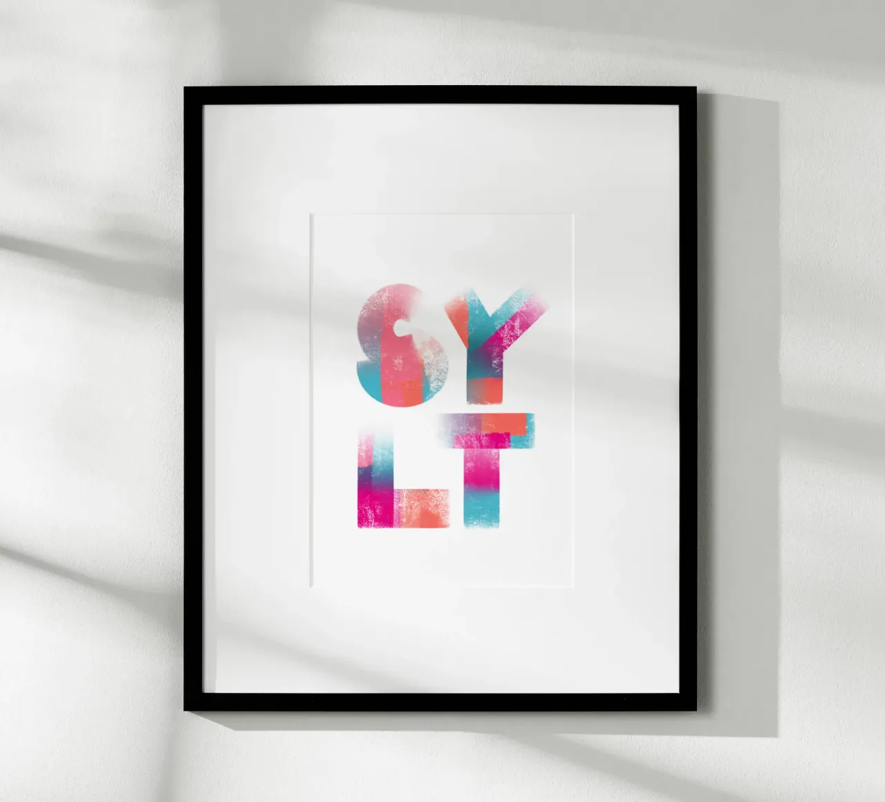 SYLT poster con telaio in legno da LIMITED EDITION LETTERS