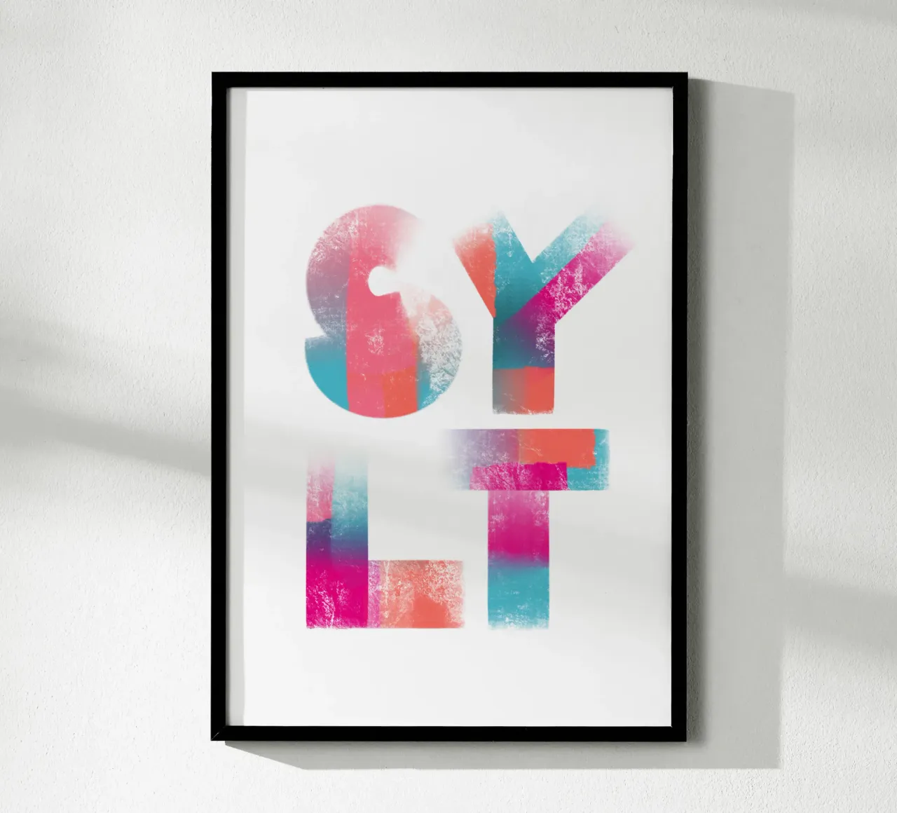 SYLT poster con telaio in legno da LIMITED EDITION LETTERS