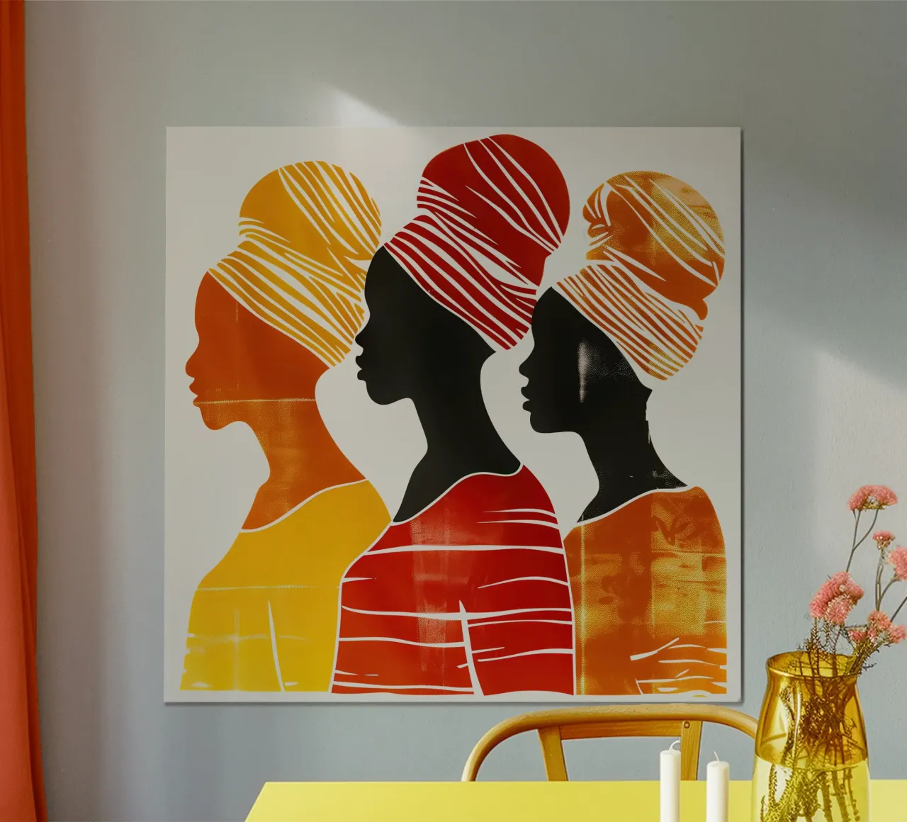 Tre donne dell'isola delle spezie di Zanzibar | Monotype poster da Autofocus