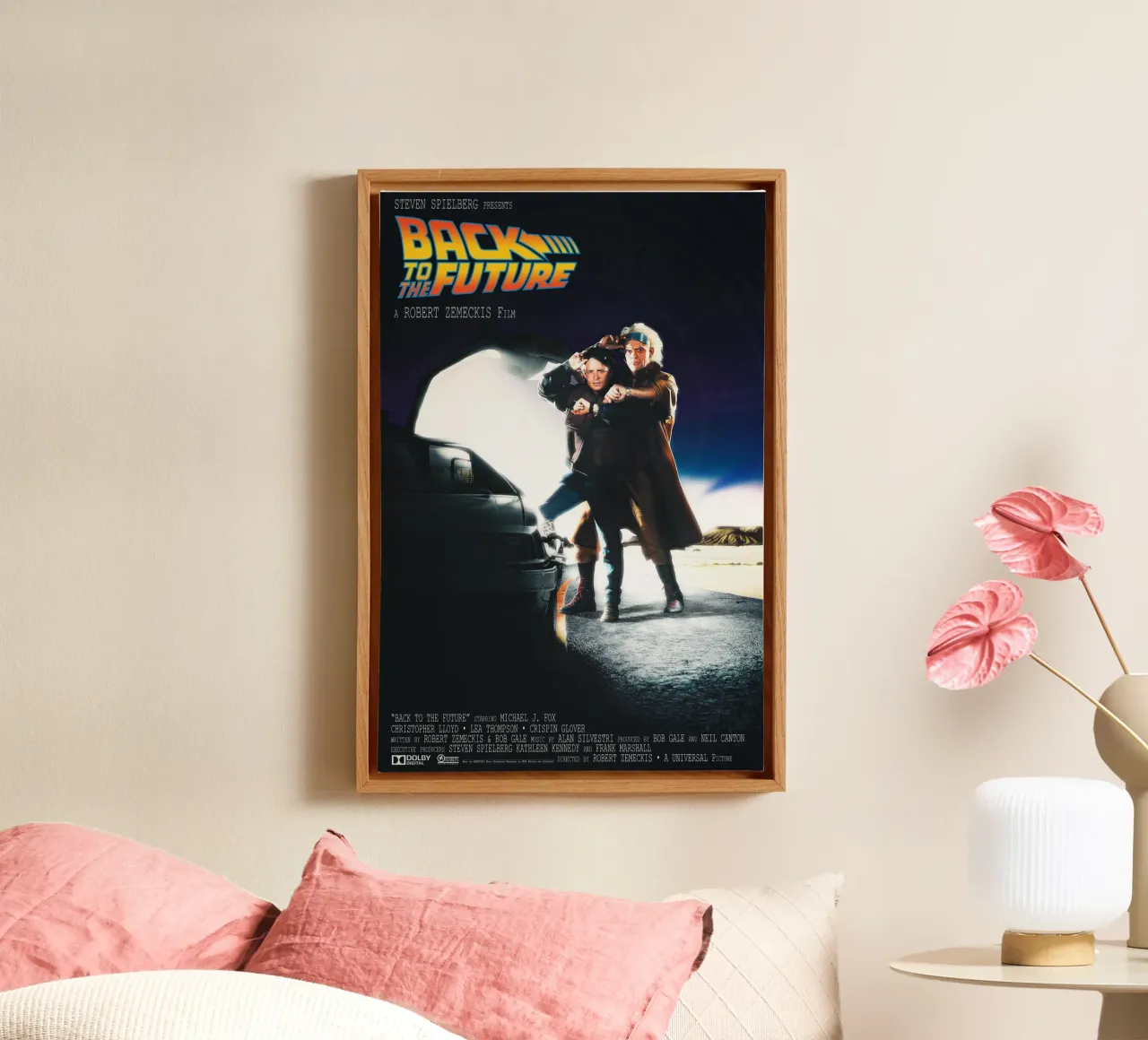 Back to the Future Movie tela con Cornice a cassetta da Attaboy Dsgn