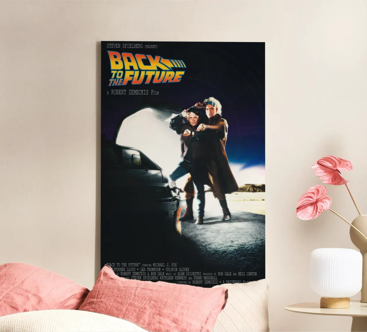 Back to the Future Movie tela con Cornice a cassetta da Attaboy Dsgn