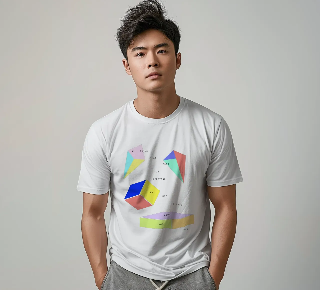 A THING THAT IS GOOD FOR EVERYONE IS NOT ALWAYS GOOD FOR YOU t-shirt da natural neutral