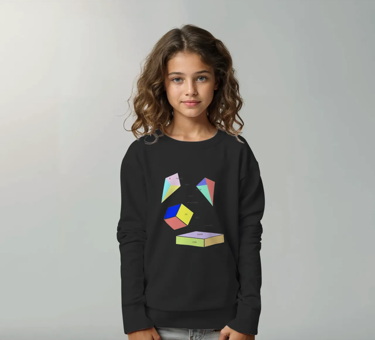 A THING THAT IS GOOD FOR EVERYONE IS NOT ALWAYS GOOD FOR YOU felpa bambino da natural neutral