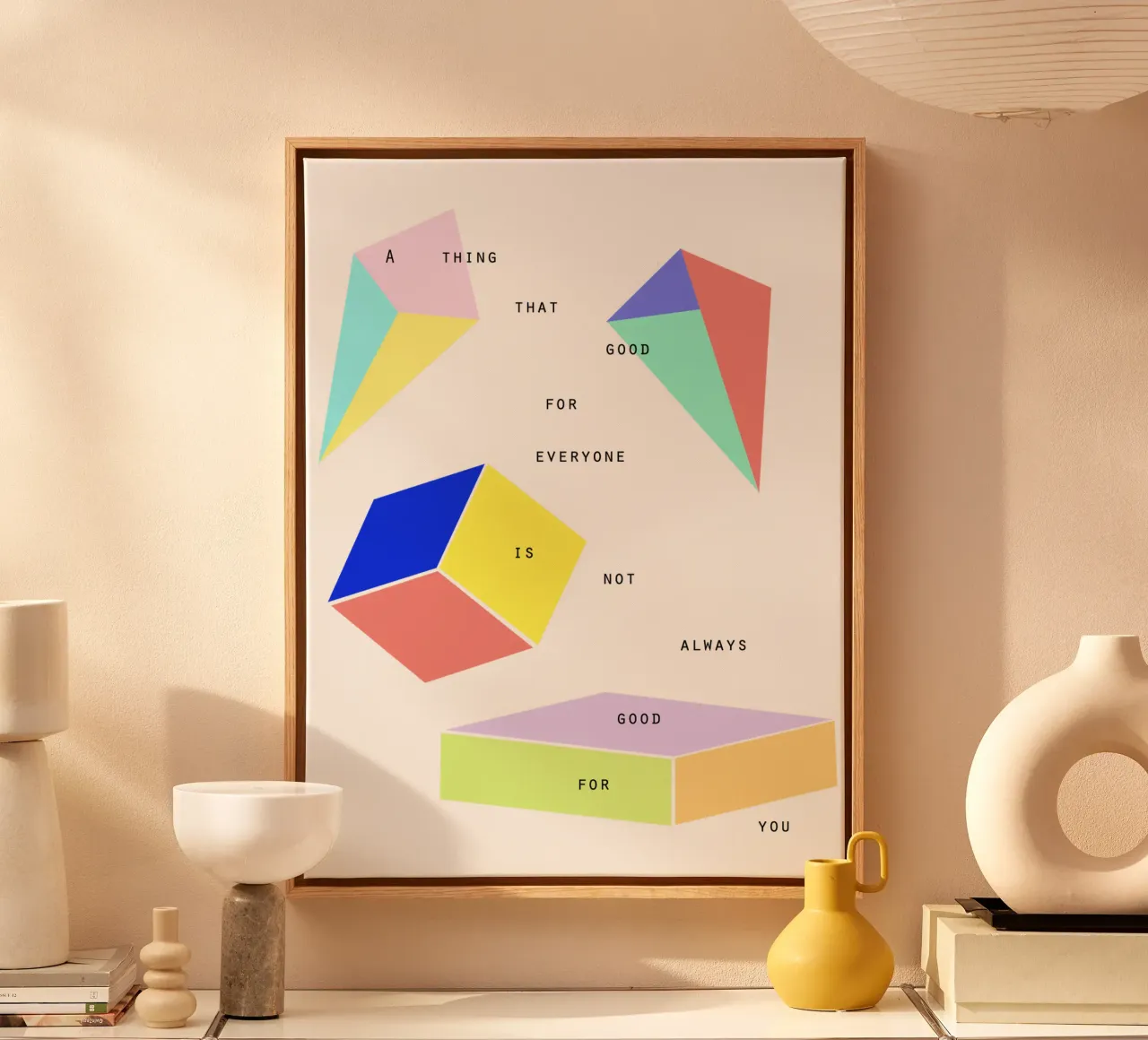 A THING THAT IS GOOD FOR EVERYONE IS NOT ALWAYS GOOD FOR YOU canvas by natural neutral