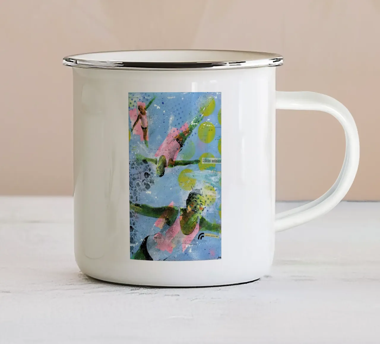 Illusion Sentimentale taza de esmalte de Tameo