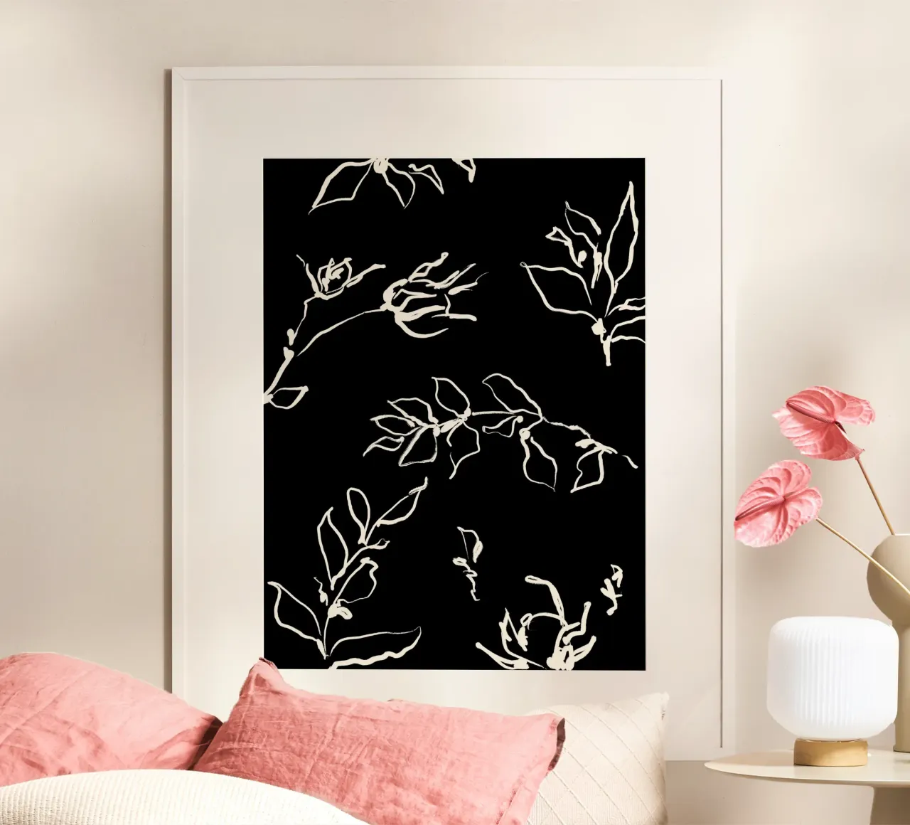 The New Simple No 80 poster con telaio in plastica da treechild