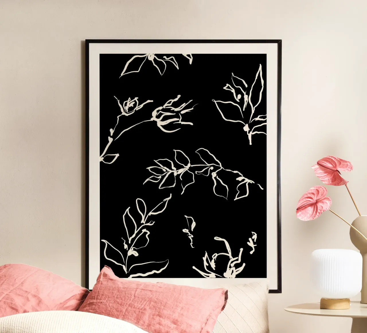 The New Simple No 80 poster con telaio in plastica da treechild