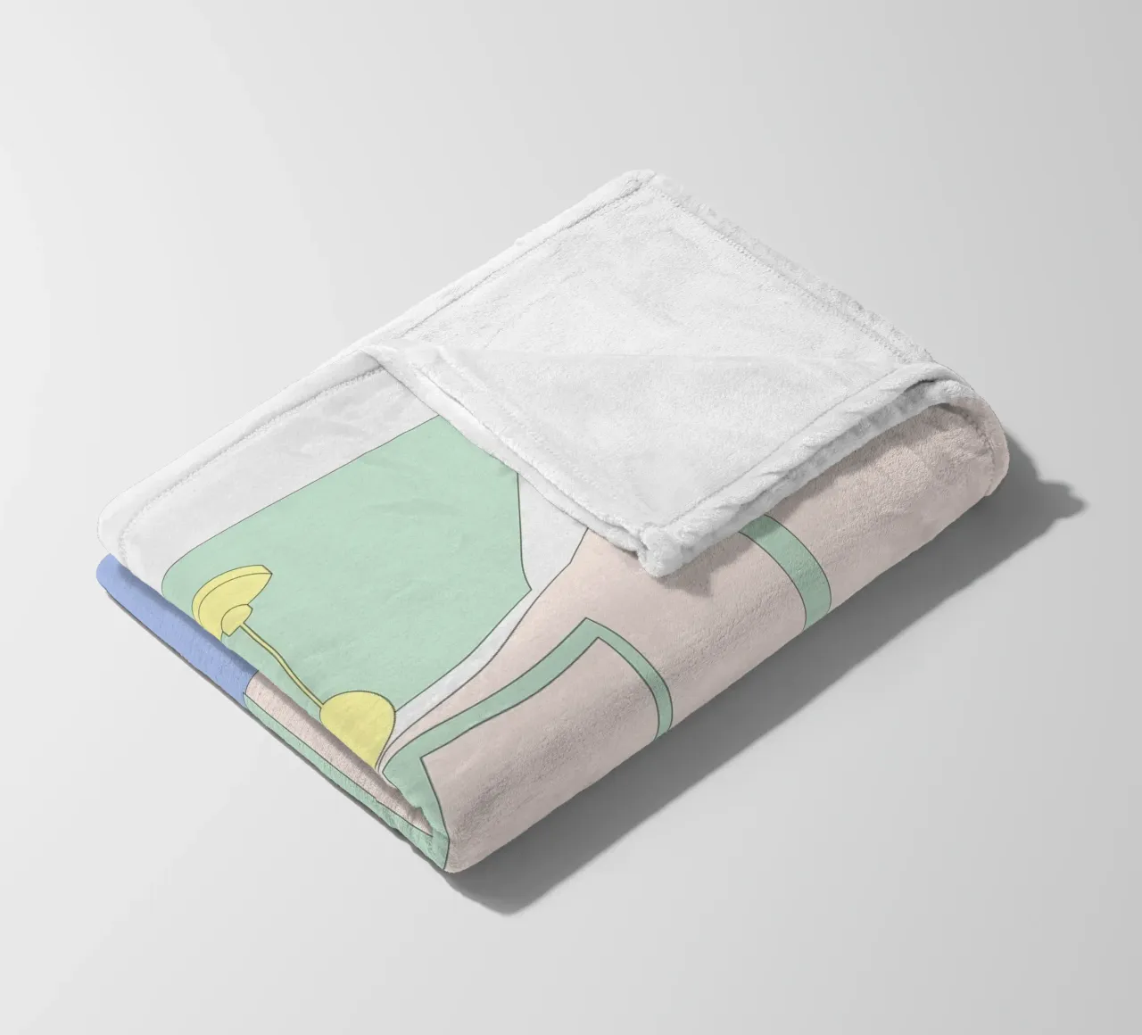 WELCOME HOME coperta in pile da natural neutral