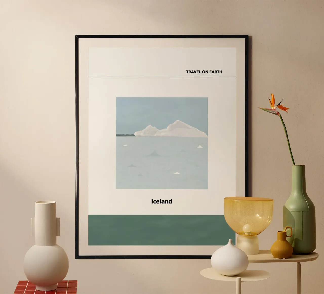 TRAVELING ON EARTH - ICELAND - poster da natural neutral