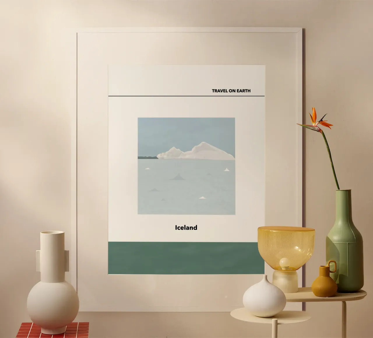 TRAVELING ON EARTH - ICELAND - poster da natural neutral