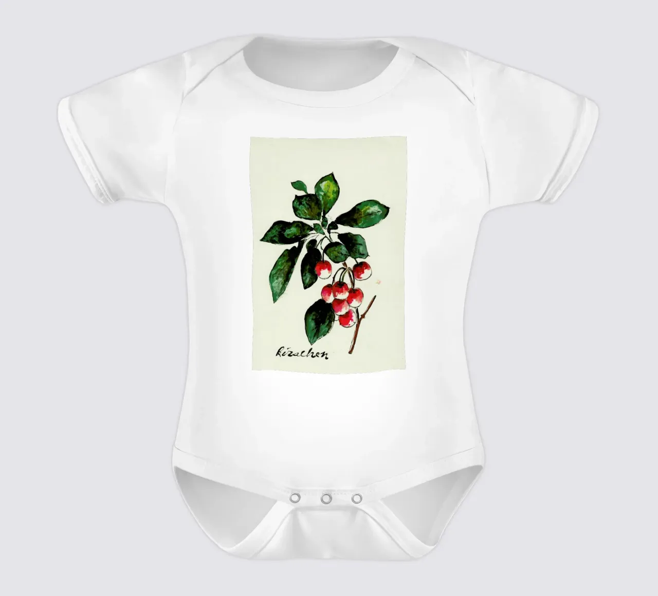 Kirschen body neonato maniche corte da Nathys_illustration