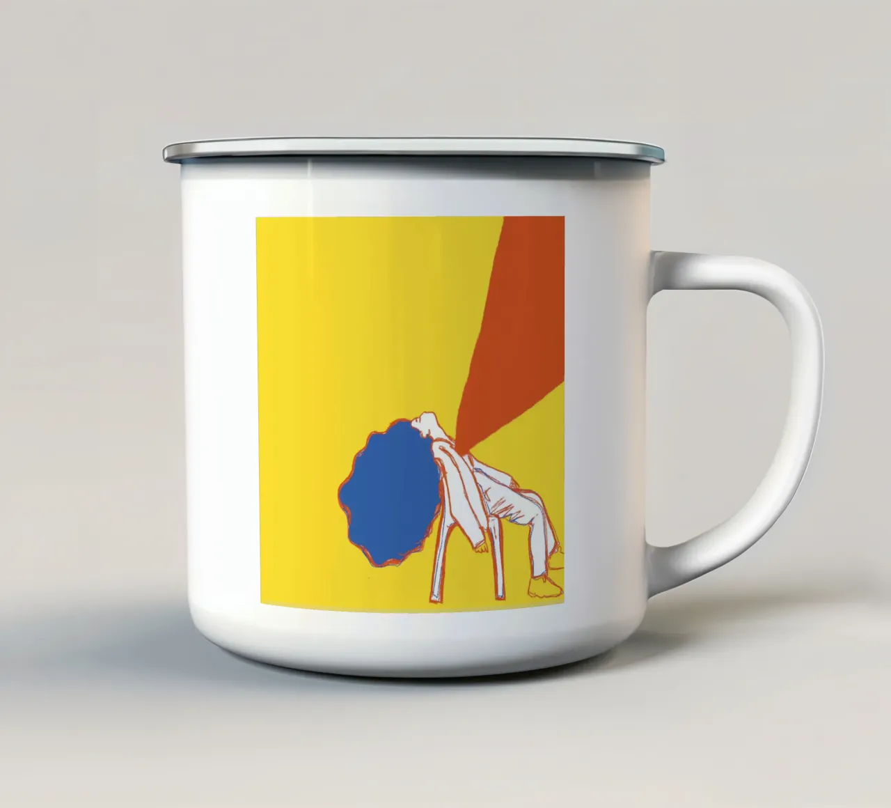 Big Heart tazza in smalto da tainah negreiros
