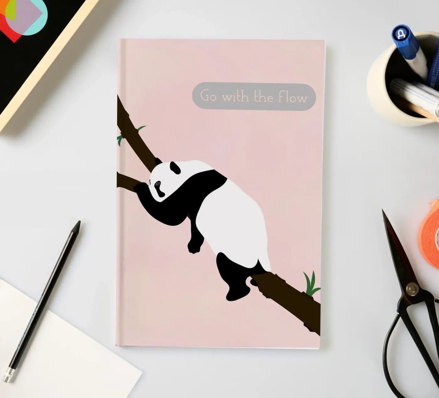panda notebook by natural neutral