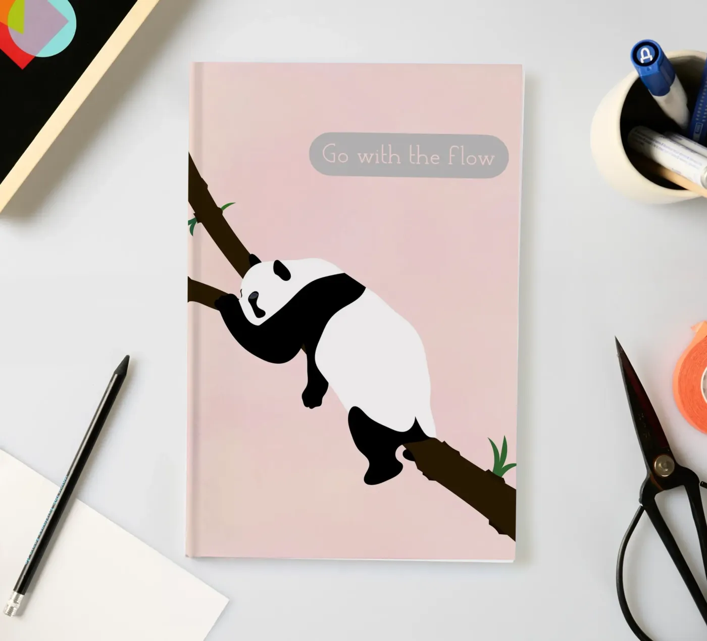panda notebook by natural neutral