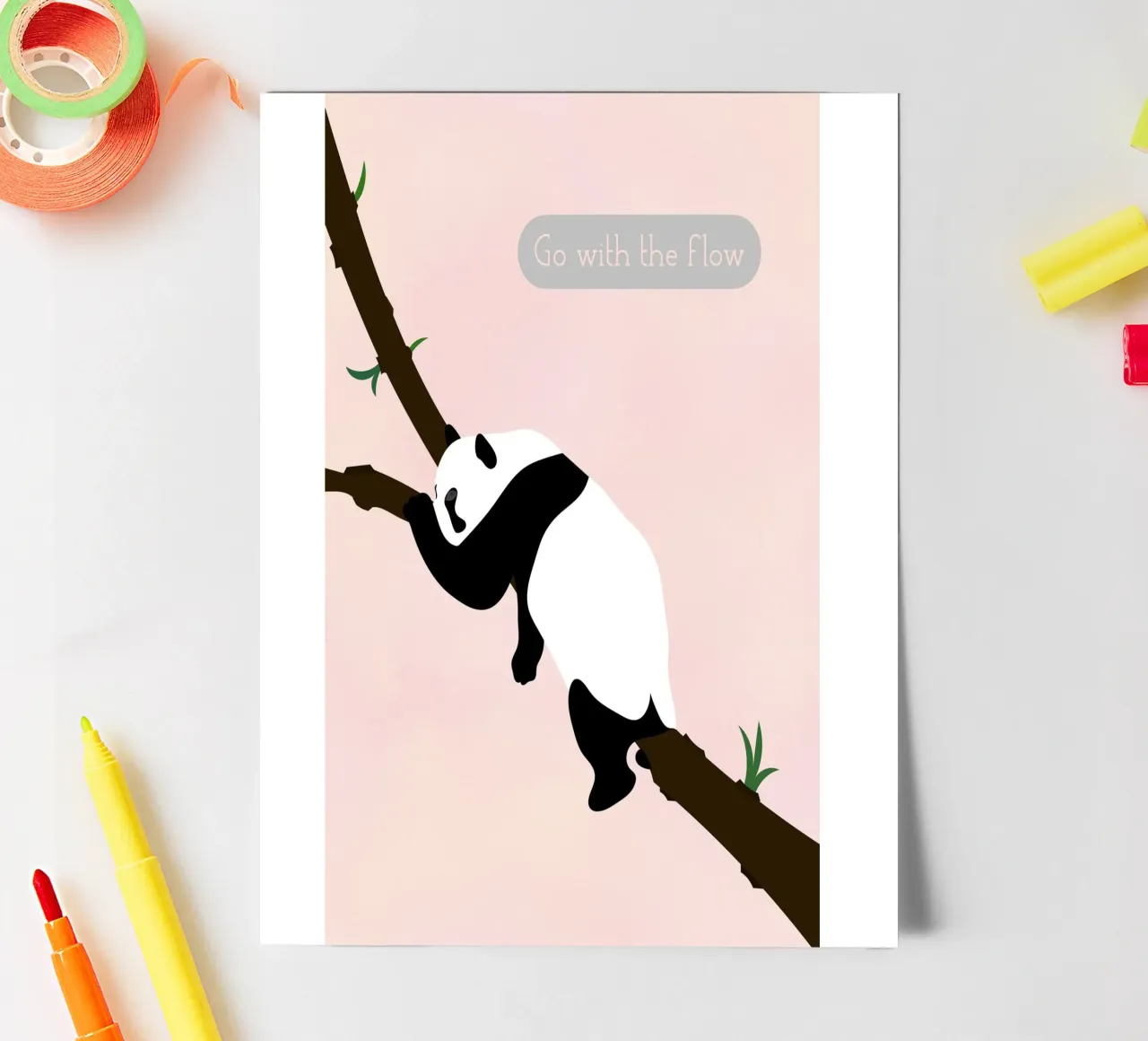 panda sticker sheet by natural neutral