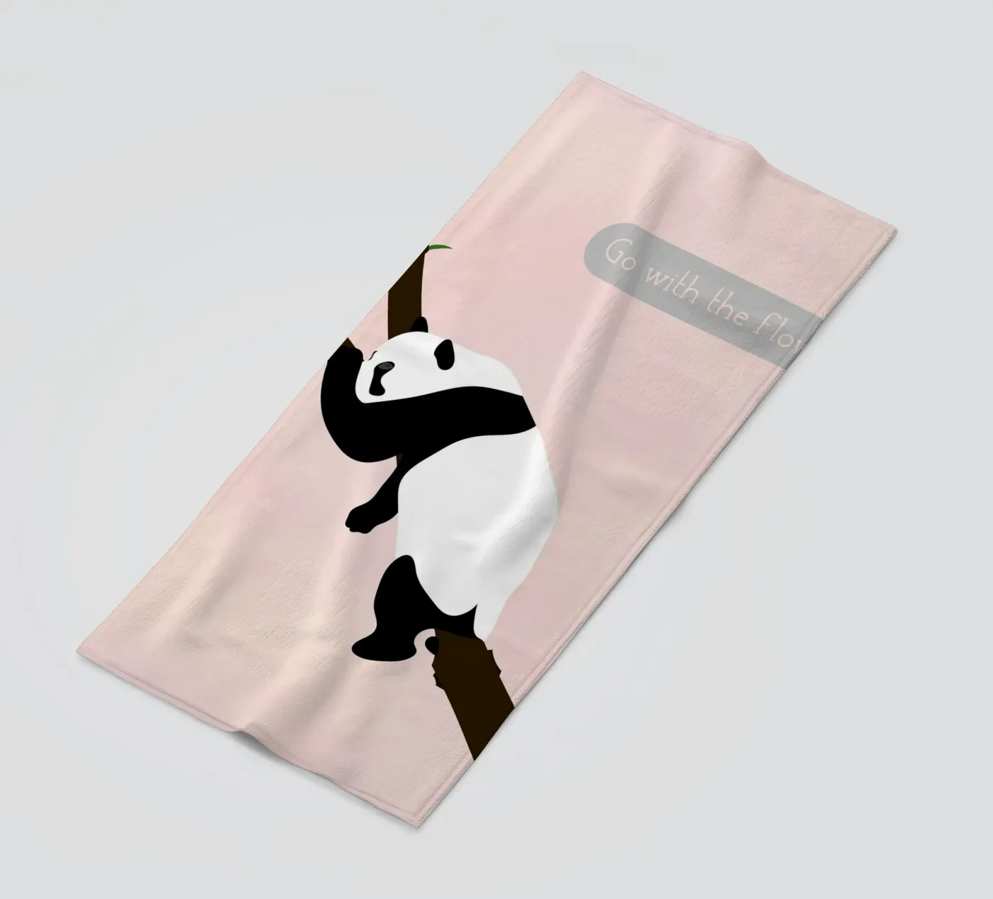 panda strandhanddoek van natural neutral