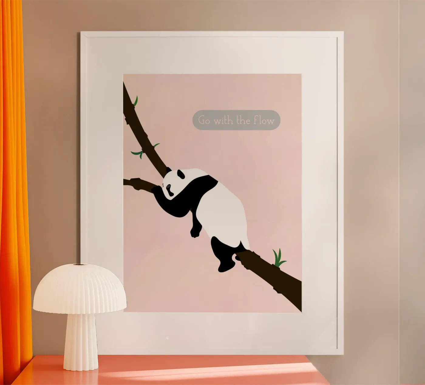 panda poster da natural neutral