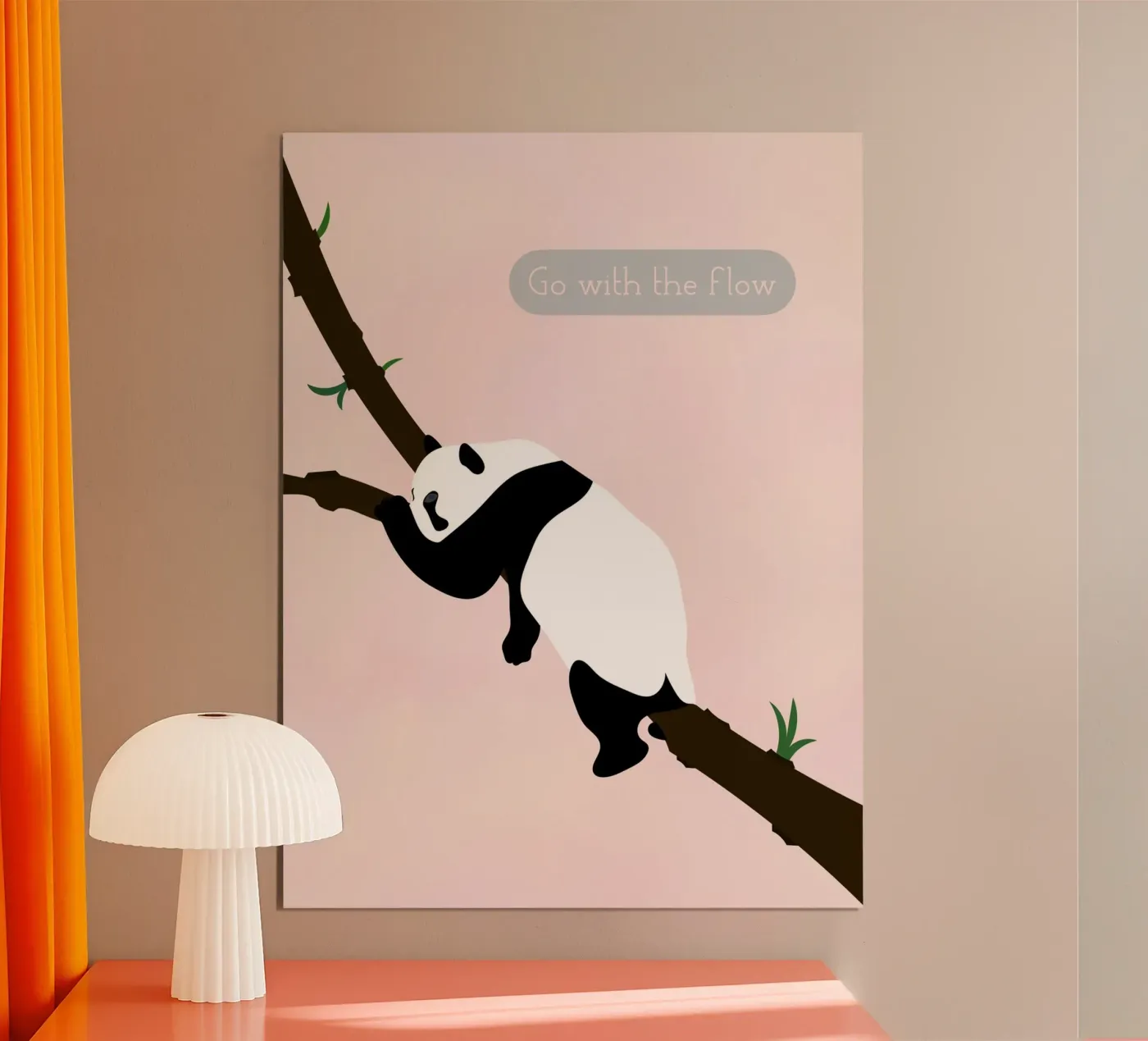panda poster da natural neutral