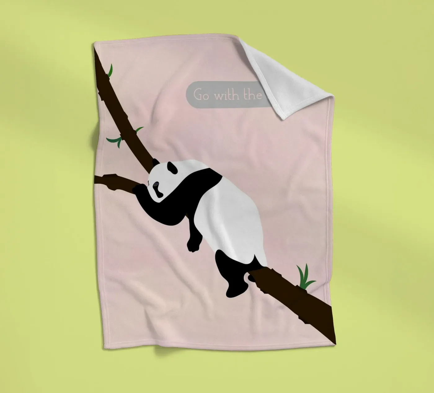 panda fleecedeken van natural neutral