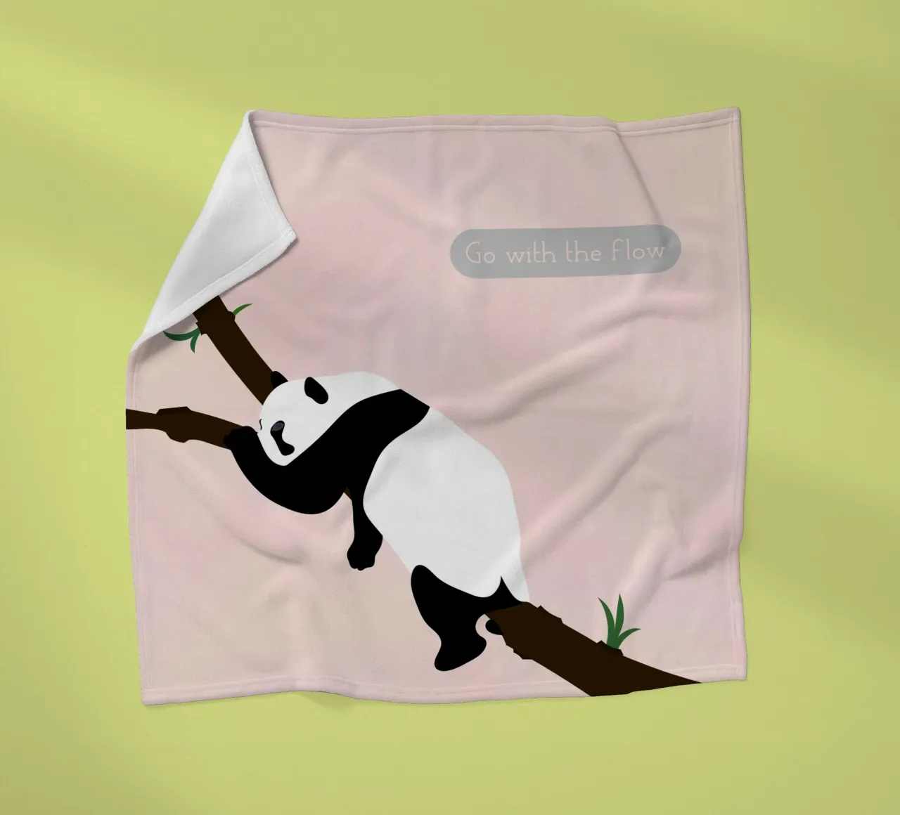 panda fleecedeken van natural neutral
