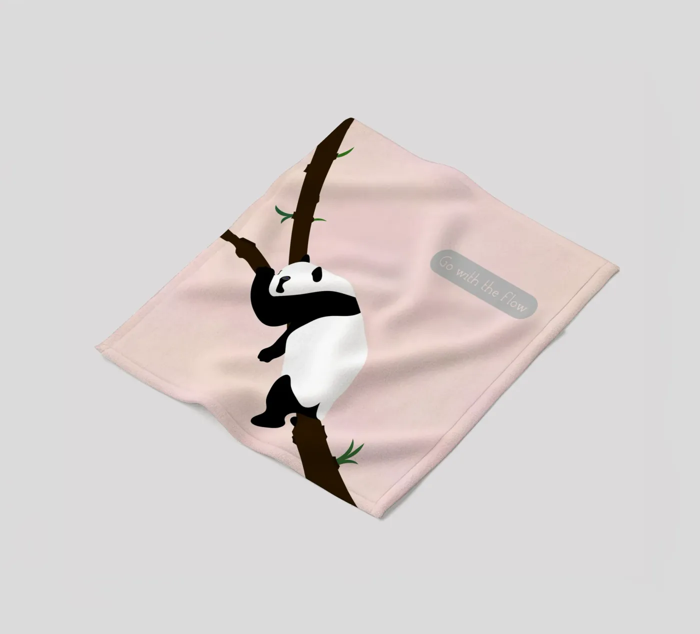 panda fleecedeken van natural neutral