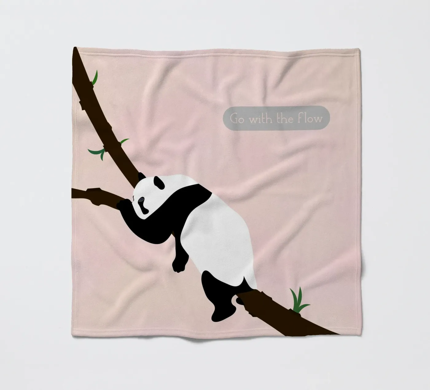 panda fleecedeken van natural neutral