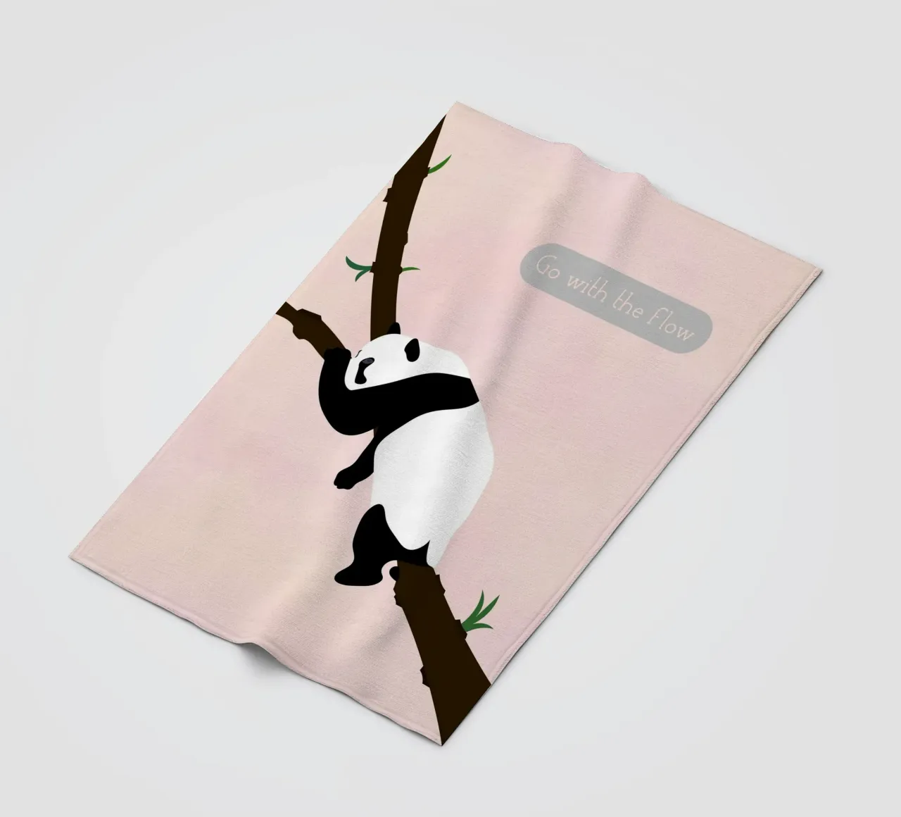 panda fleecedeken van natural neutral