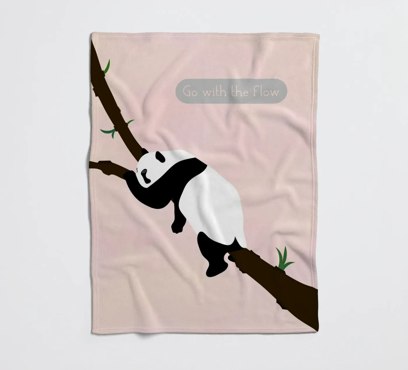panda fleecedeken van natural neutral