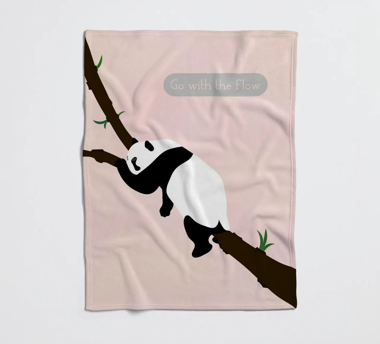 panda fleecedeken van natural neutral