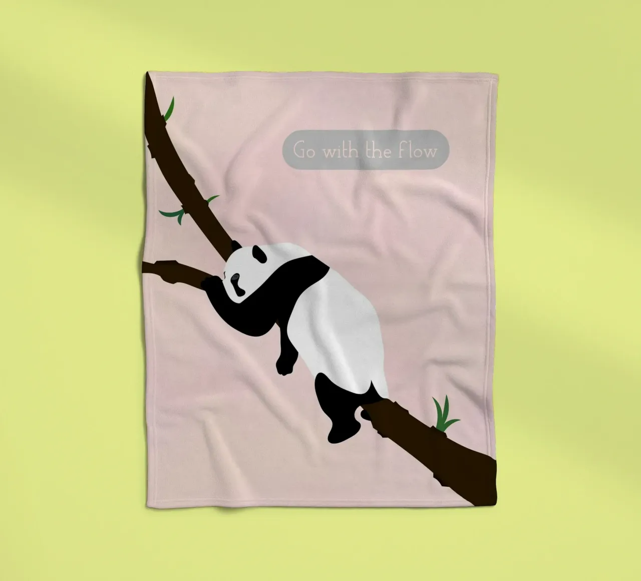 panda fleecedeken van natural neutral