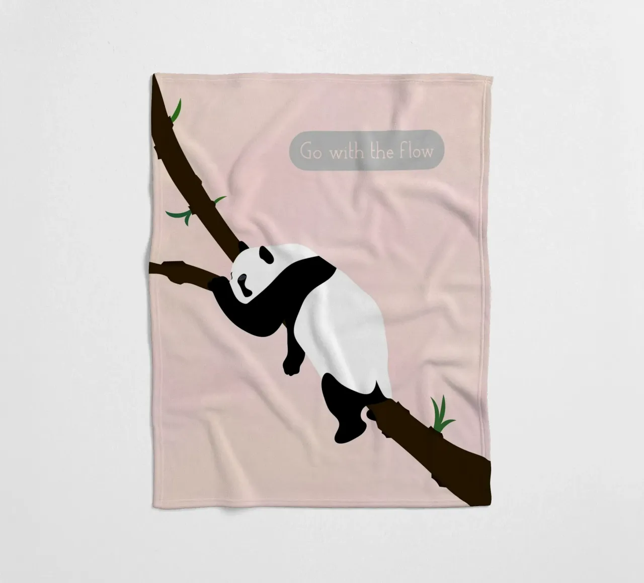 panda fleecedeken van natural neutral