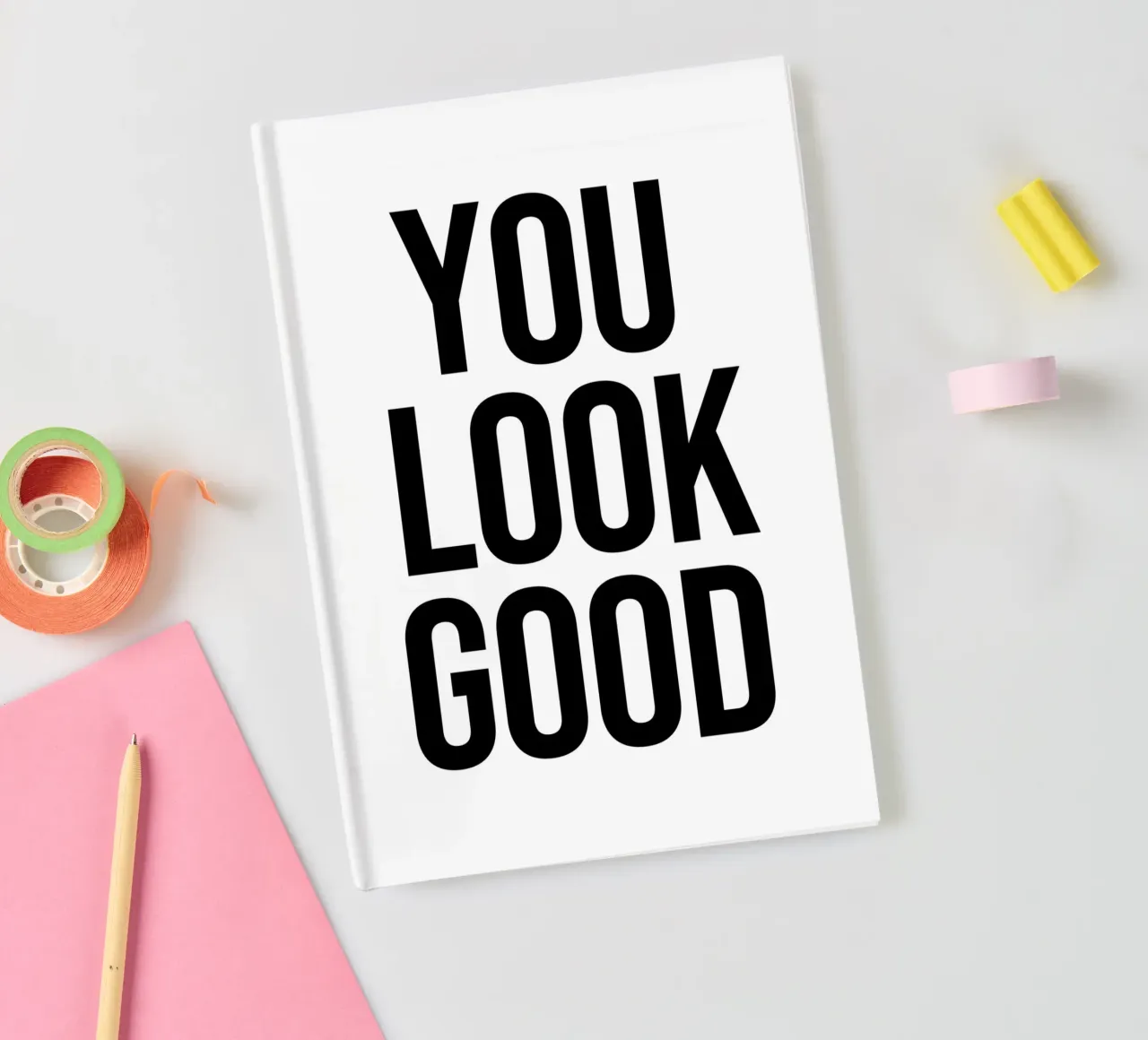 You look Good notebook by Paigaam Studio