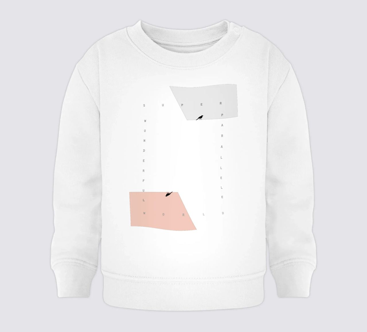 parallel birds felpa neonato da natural neutral