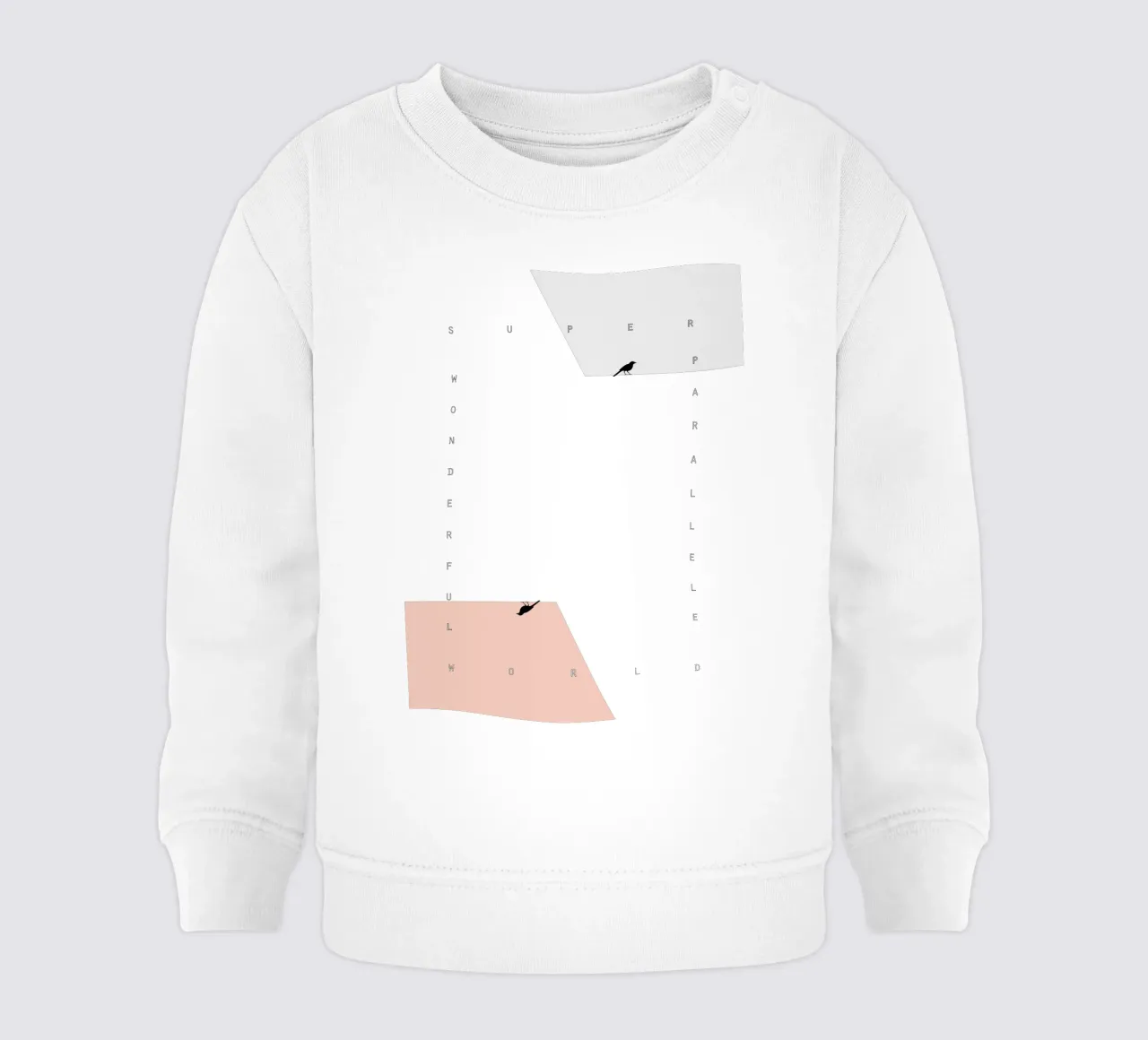 parallel birds sudadera de bebé de natural neutral