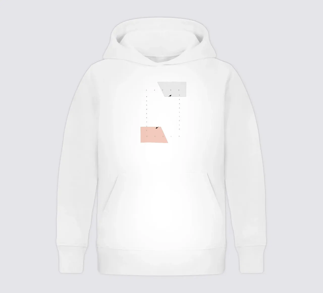 parallel birds felpa bambino con cappuccio da natural neutral