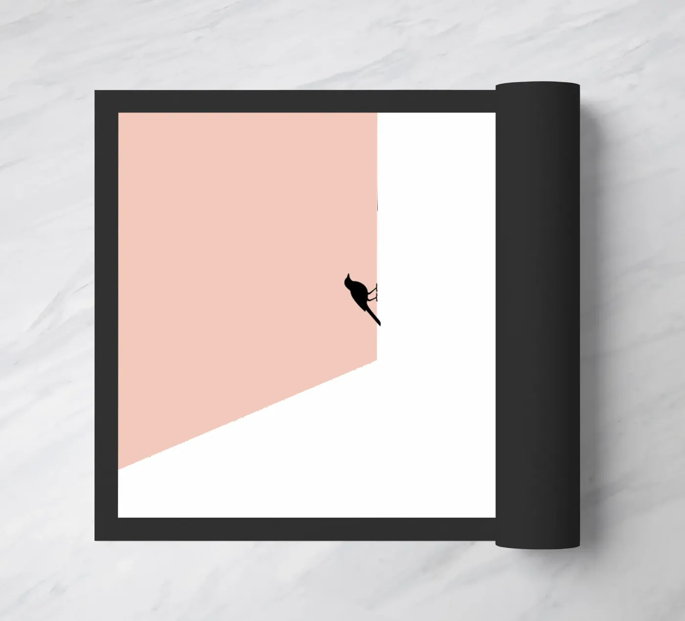 parallel birds deurmat van natural neutral