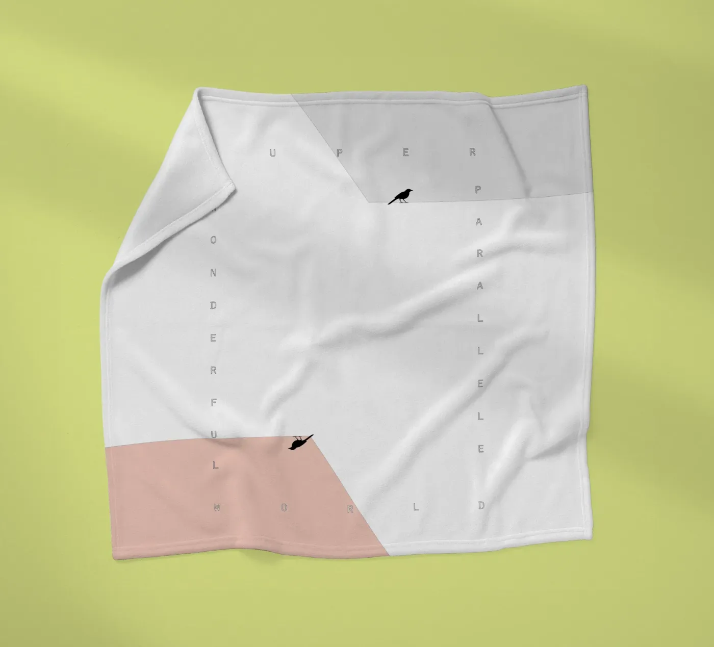 parallel birds Fleecedecke von natural neutral