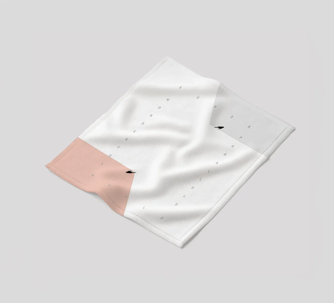 parallel birds Fleecedecke von natural neutral