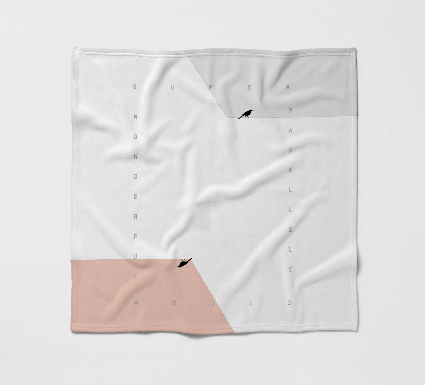 parallel birds Fleecedecke von natural neutral