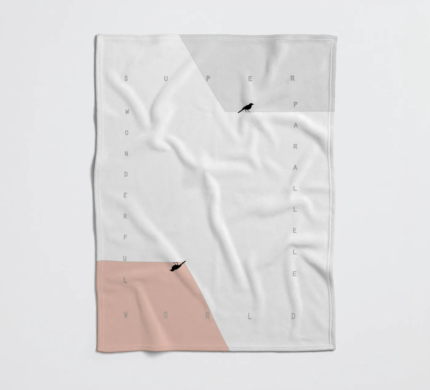 parallel birds Fleecedecke von natural neutral